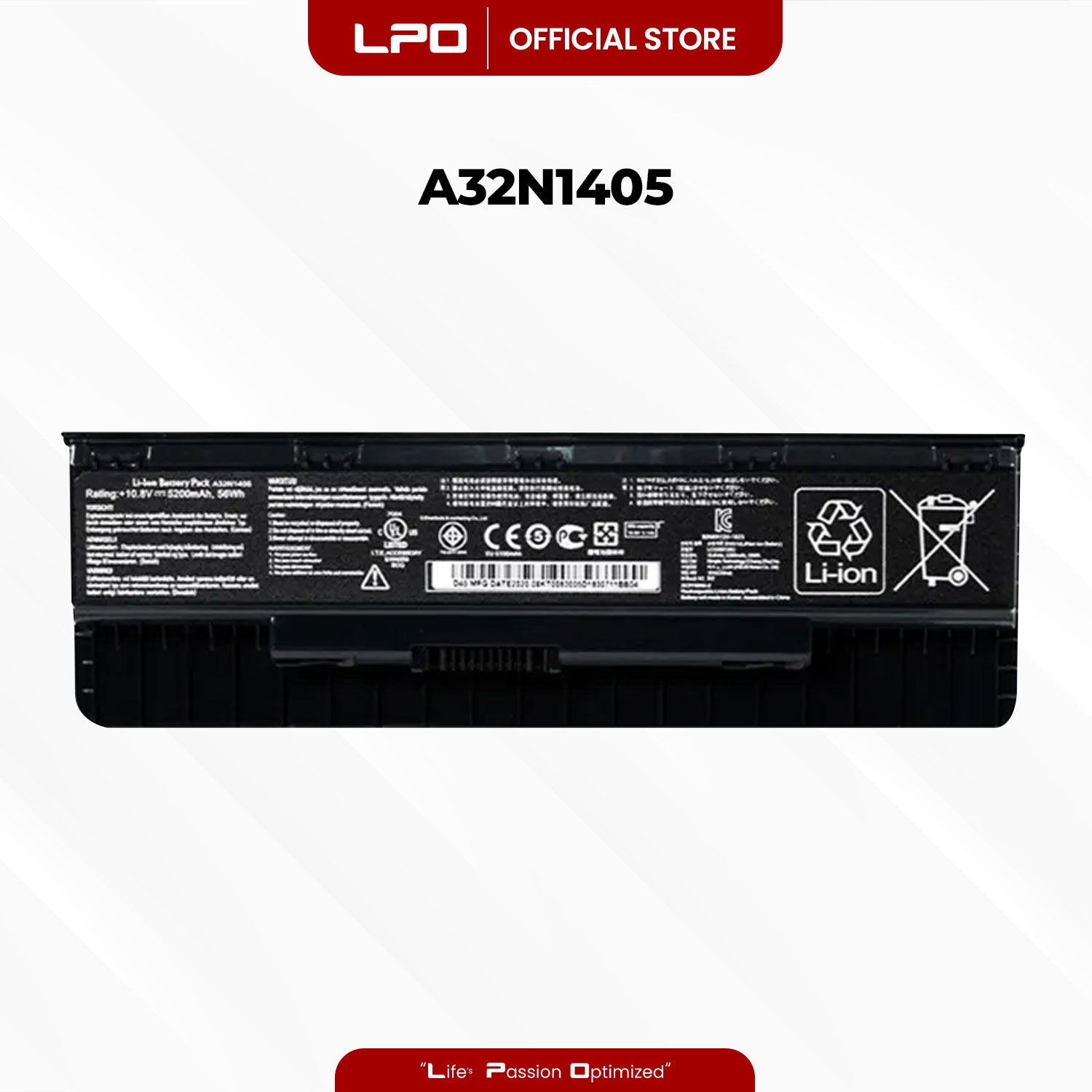 Laptop Battery A32N1405 Asus N551 N551J N771 Series ; Asus G551 G551J G551JK