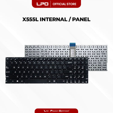Laptop Keyboard ASUS X555L Internal / Panel Black US Compatible with Asus X555L, X555LA, X555LD