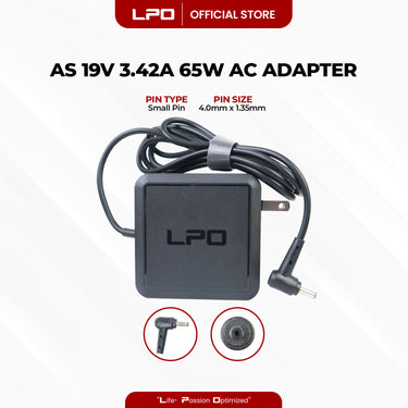 Laptop Charger Asus 19V 3.42A 65W Small Pin 4.0mm x 1.35mm Compatible with Asus VivoBook X541UA