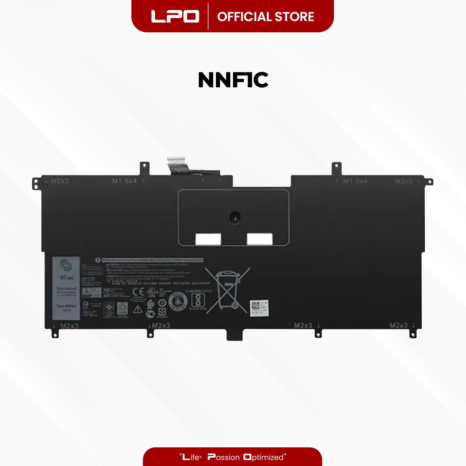 Laptop Battery NNF1C Compatible with Dell XPS 13 9365 Series, Dell XPS 13 9365 2-in-1 2017 Series