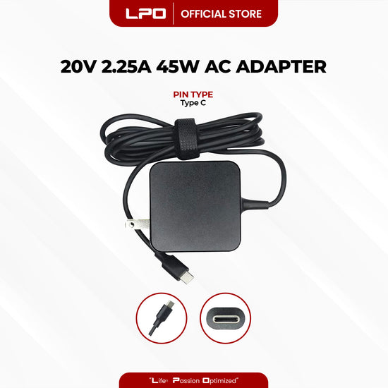 Laptop Charger Acer 20V 2.25A 45W Type C Compatible with Acer Laptops