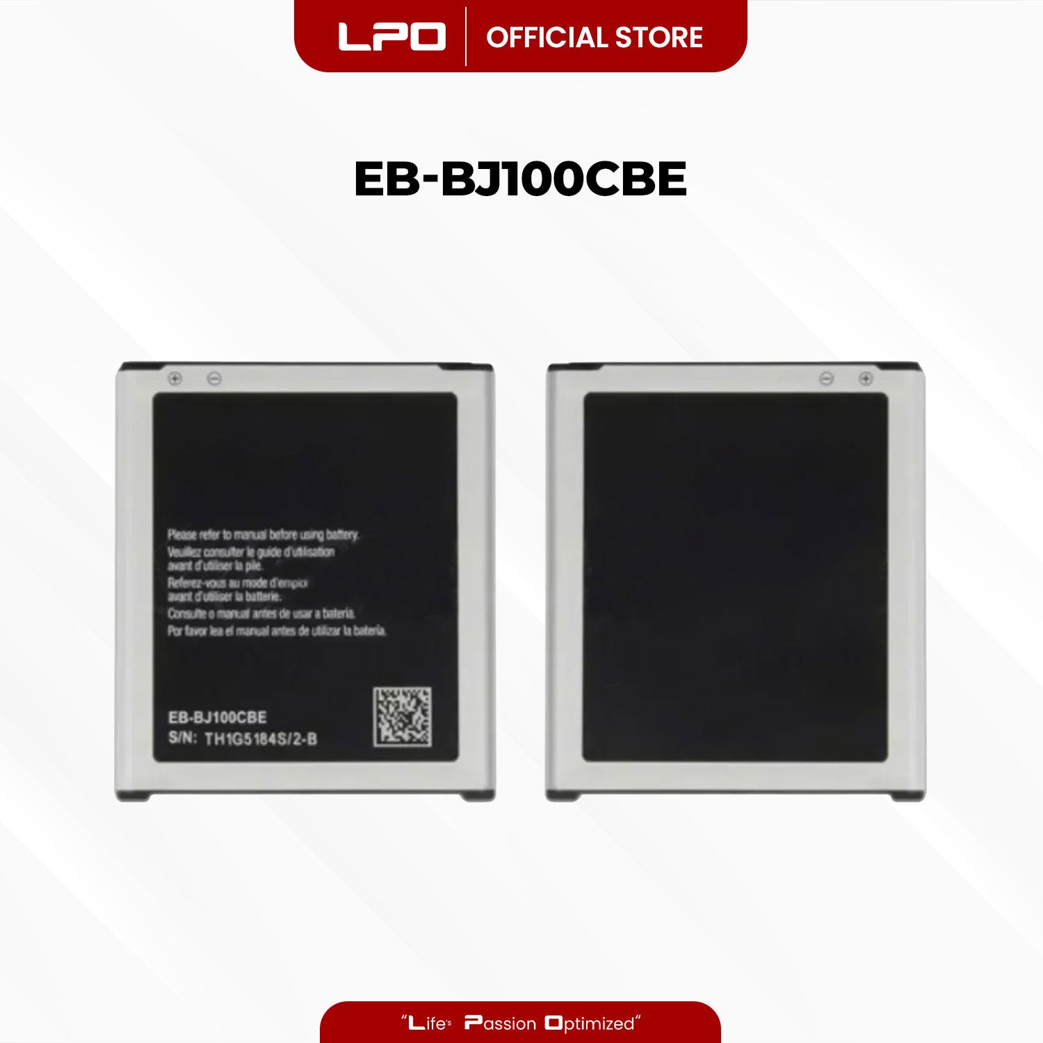 Cellphone Battery Samsung Galaxy J1 2015 EB-BJ100BBE EB-BJ100CBE Compatible with SM-J100F