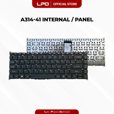 Laptop Keyboard ACER A314-41	 Internal Type / Panel Black US Compatible with Acer Aspire 3 A314-21 A314-41 33 31