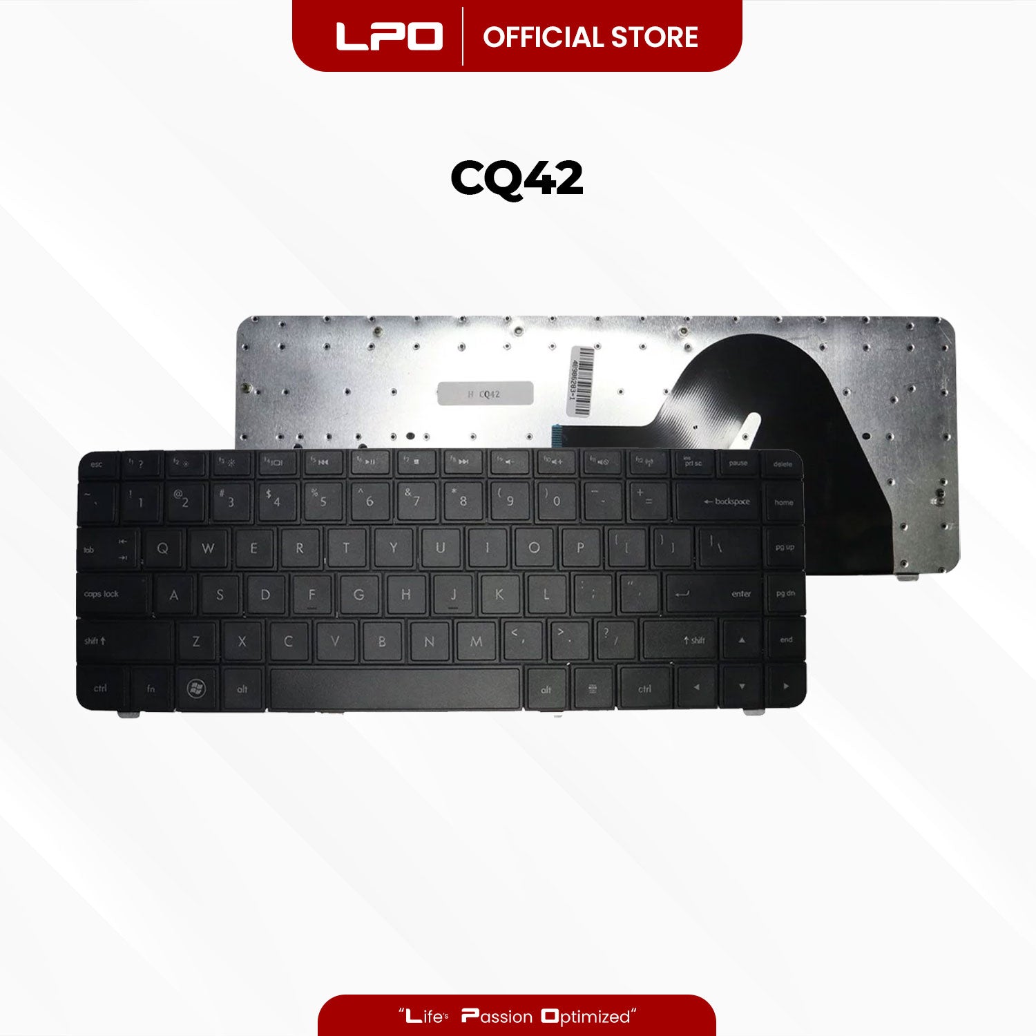 Laptop Keyboard HP CQ42 External / Traditional Black US Compatible with HP Compaq Presario CQ42 G42 Series
