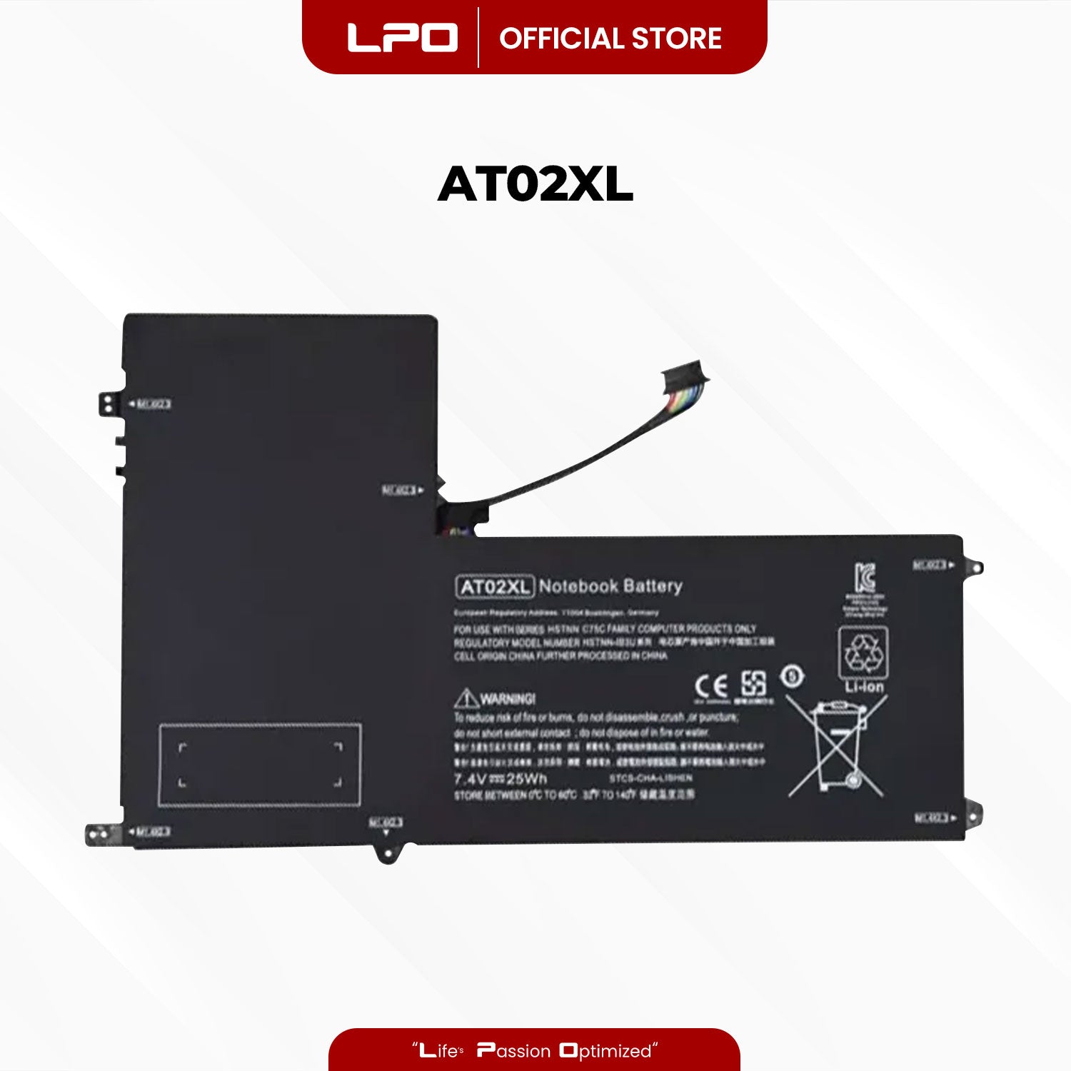 Laptop Battery AT02XL Compatible with HP ElitePad 900 G1 Tablet