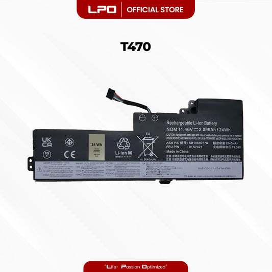 Laptop Battery T470 Compatible with Lenovo ThinkPad T470, 20HD002TCD, 20HDA003CD