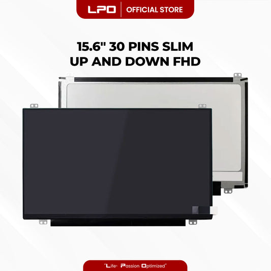 Laptop LCD Screen 15.6" 30 Pins Slim Type Up and Down Bracket FHD 1920 x 1080 60Hz Compatible with B156HAN02.1 LP156WF4 SPH1