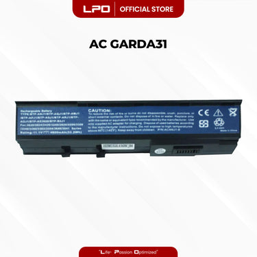 Laptop Battery GARDA31 Compatible with Acer Aspire 2920 2920Z 5560 Extensa 4220 4230 4620Z 4630Z
