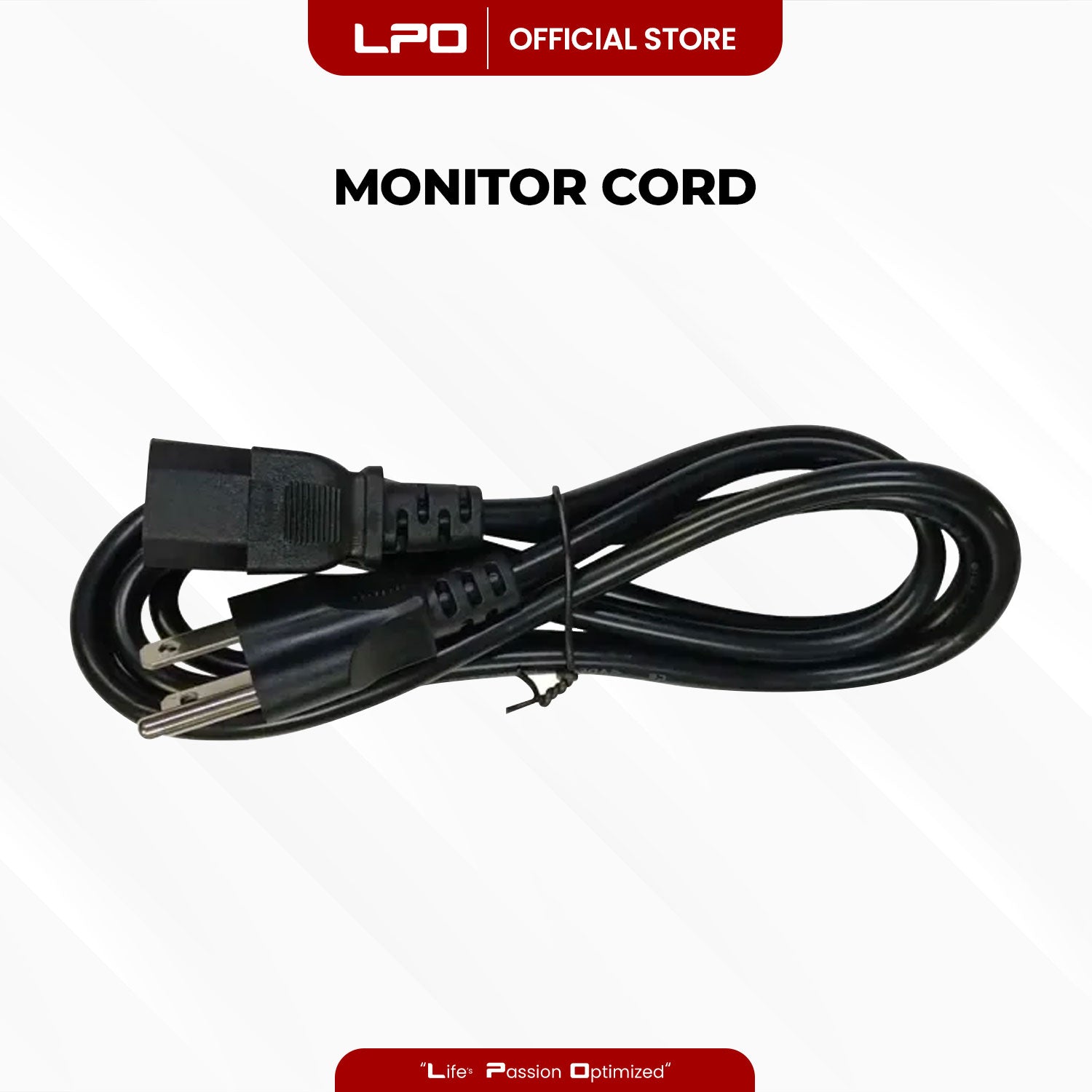 Power Cord	Monitor Cord Laptop Charger US Triangle Plug 3 Pin for CPU, Monitor, Printer