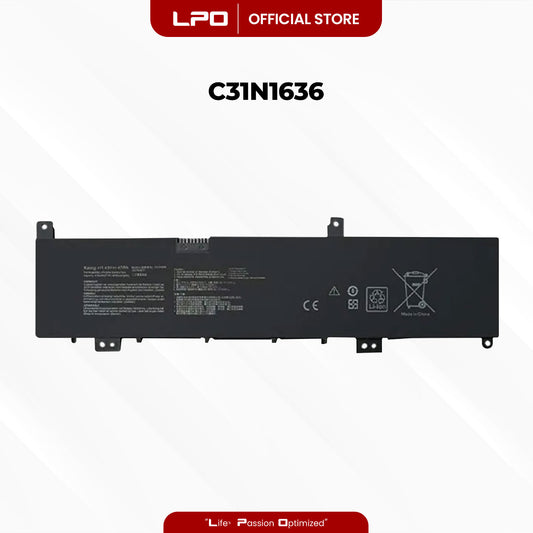 Laptop Battery C31N1636 Compatible with Asus VivoBook Pro 15 N580GD-E4047T, N580VD-DM039T