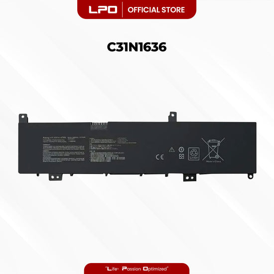 Laptop Battery C31N1636 Compatible with Asus VivoBook Pro 15 N580GD-E4047T, N580VD-DM039T