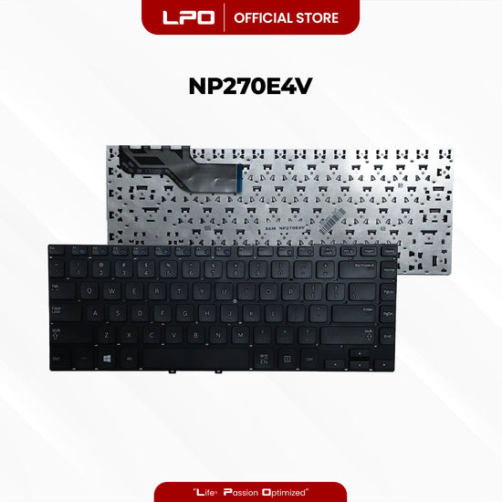 Laptop Keyboard SAMSUNG NP270E4V Internal / Panel Black US Compatible with Samsung NP270