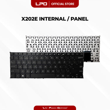 Laptop Keyboard ASUS X202E Internal / Panel Black US Compatible with Asus VivoBook X201 X201E