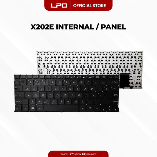Laptop Keyboard ASUS X202E Internal / Panel Black US Compatible with Asus VivoBook X201 X201E