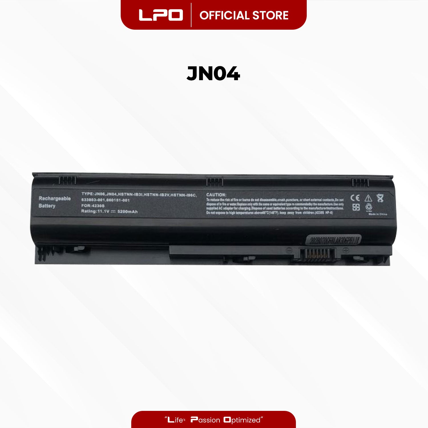 Laptop Battery JN04 Compatible with HP ProBook 4230s - LPO Laptop PC-Outlet