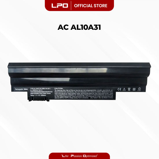 Laptop Battery AL10A31 Acer AC700 1090 1099 1529 Aspire One 522 Series D255 Series - LPO Laptop PC-Outlet