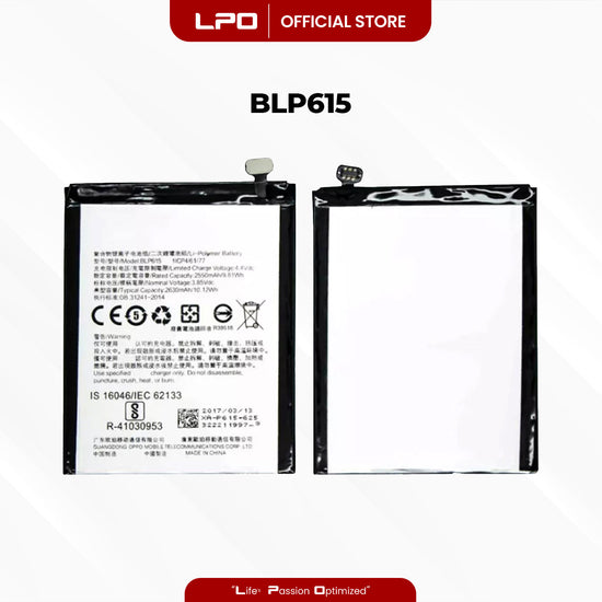 Cellphone Battery	Oppo A37 2016 BLP615 Compatible with A37f, A37fw, A37m - LPO Laptop PC-Outlet