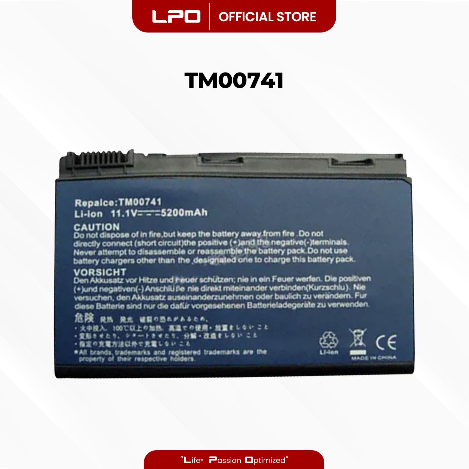 Laptop Battery TM00741 Compatible with Acer Extensa 5220 5420G 5620G