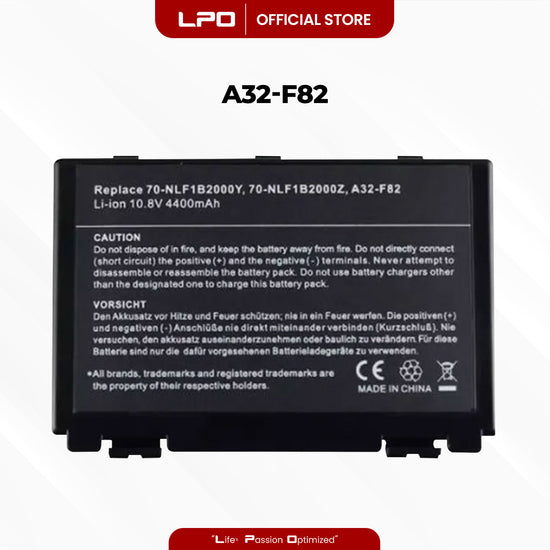 Laptop Battery A32-F82 Compatible with Asus k61ic K60IJ K50IJ K50I K60I A32-F82 A32-F52