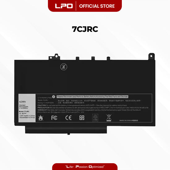 Laptop Battery 7CJRC Compatible with Dell Latitude E7270, Latitude E7470