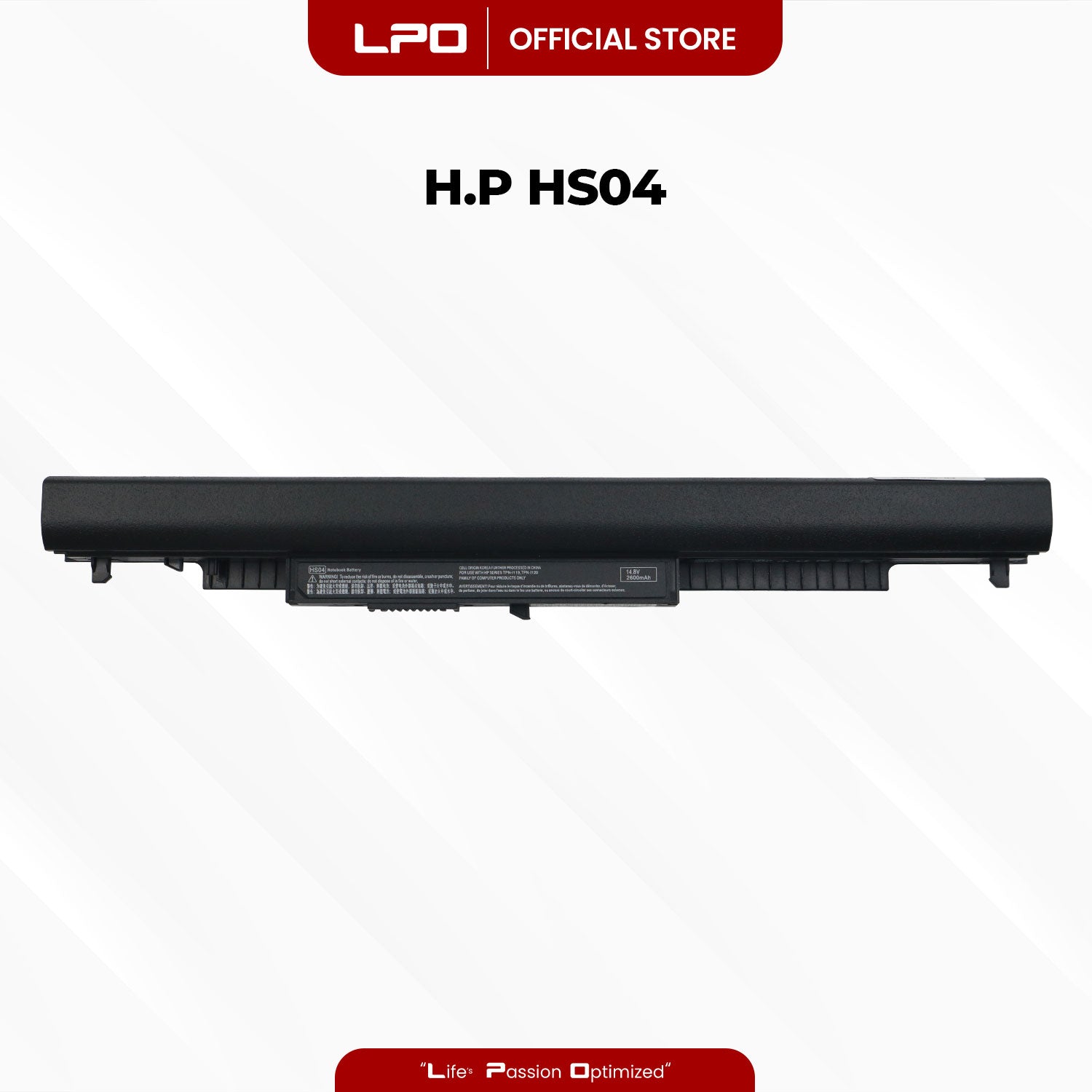 Laptop Battery HS04 Compatible with HP 240 G4 Series, HP 245 246 G4 Series, HP 250 255 256 G4 Series - LPO Laptop PC-Outlet