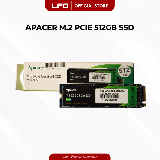 Apacer AS2280P4 512GB M.2 PCIe Gen3 x4 SSD (AP512GAS2280P4)