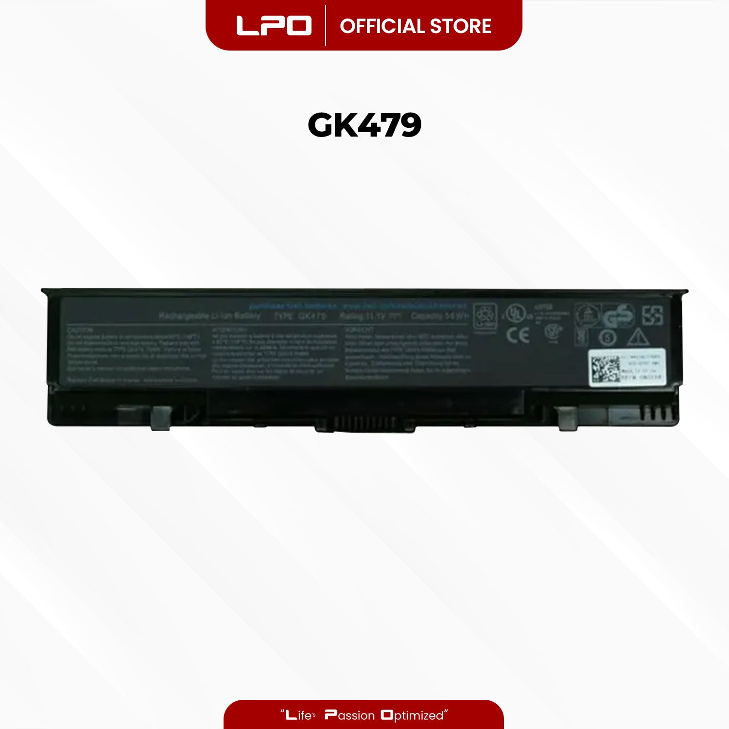 Laptop Battery GK479 Compatible with Dell Inspiron 1520 1521 1720 1721 530s Vostro 1500 1700