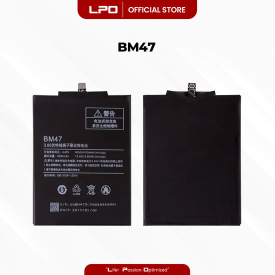 Cellphone Battery Xiaomi Redmi 3S 2016 BM47 Compatible with 2016031 - LPO Laptop PC-Outlet