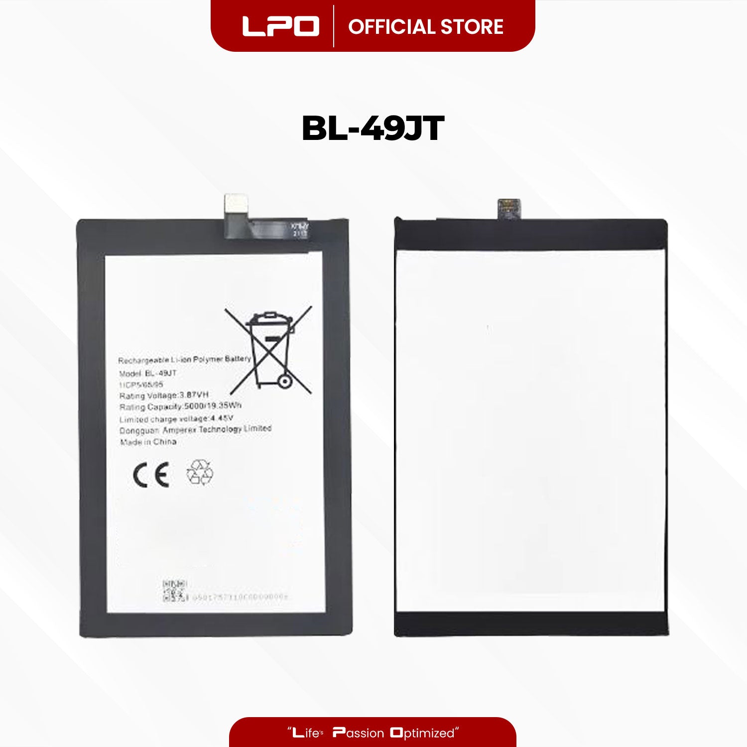 Cellphone Battery Tecno Spark 8 Pro 2022 BL-49JT Compatible with Tecno Camon 17 Pro, 18P, Camon 18 - LPO Laptop PC-Outlet
