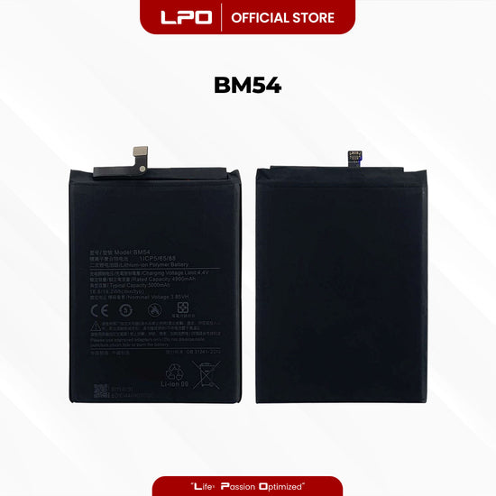 Cellphone Battery Xiaomi Redmi Note 9T 2021 BM54 Compatible with Xiaomi Redmi Note 9 5G 2020 - LPO Laptop PC-Outlet
