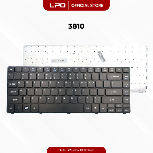 Laptop Keyboard ACER 3810 External Type / Traditional Black US Compatible with Acer 3810 4736 4738 4540 4240 4740 4741
