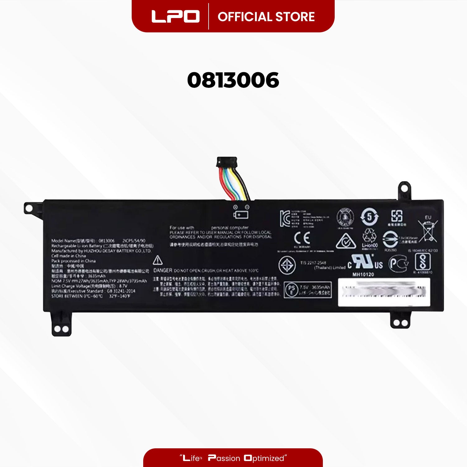 Laptop Battery 0813006 Compatible with Lenovo IdeaPad 120S 120S-11 120S-11IAP 81A4005YGE 81A4 81A40060GE Series