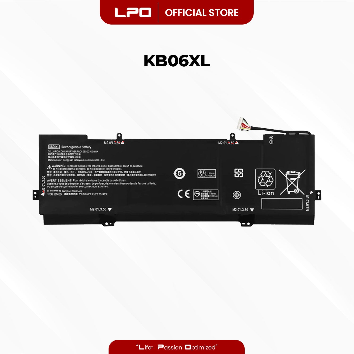 Laptop Battery KB06XL Compatible with HP Pavilion x360 14 Series, HP Spectre X360 15-B 15-BL000NA Series