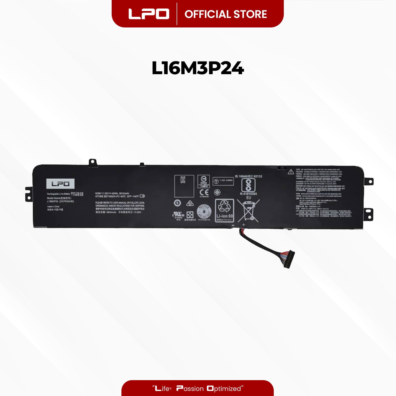Laptop Battery L16M3P24 Compatible with Lenovo R720 Legion Y520 Legion Y520-15iKBM