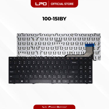 Laptop Keyboard LENOVO 100-15IBY External / Traditional Black US Compatible with Lenovo Ideapad 100-15IBY