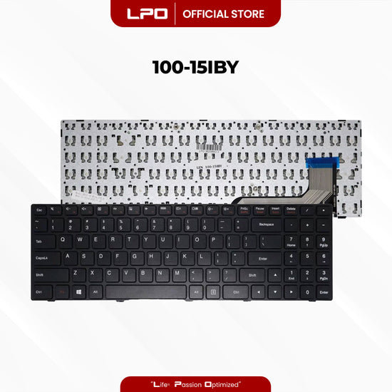 Laptop Keyboard LENOVO 100-15IBY External / Traditional Black US Compatible with Lenovo Ideapad 100-15IBY