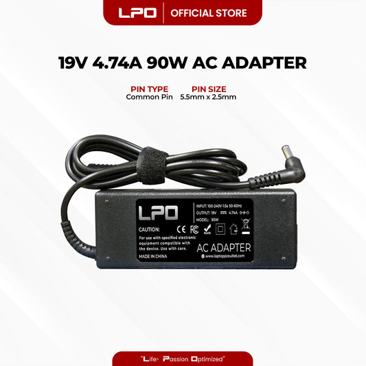 Laptop Charger Lenovo 19V 4.74A 90W Common Pin 5.5mm x 2.5mm Compatible with Lenovo IDEAPAD Y330