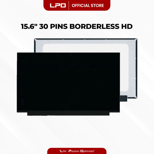 Laptop LCD Screen 15.6" 30 Pins Thin Bezel Borderless HD 1366 x 768 60Hz Compatible with AU OPTRONICS B156XTN08.1