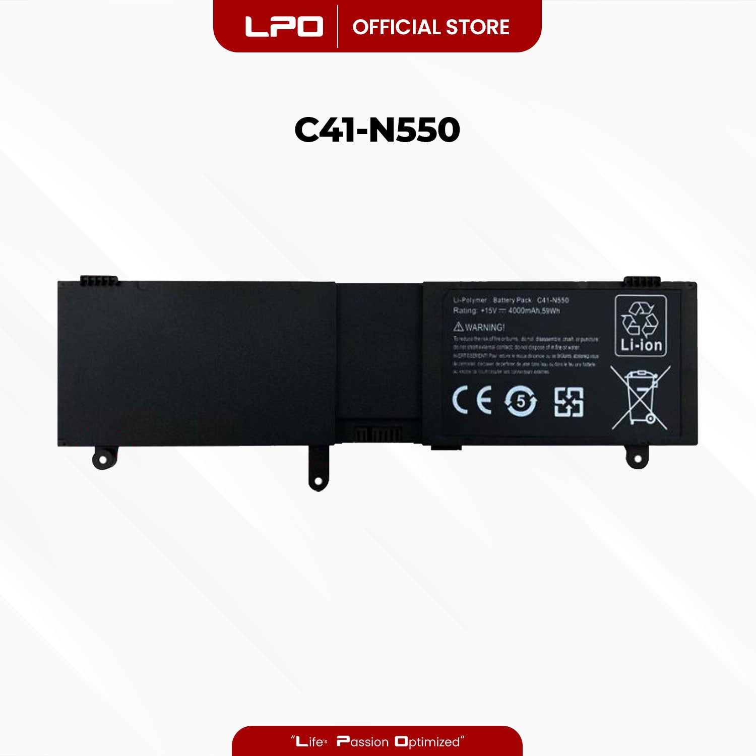 Laptop Battery C41-N550 Compatible with Asus G550 N550J N550JA N550JV Q550LF N550JK