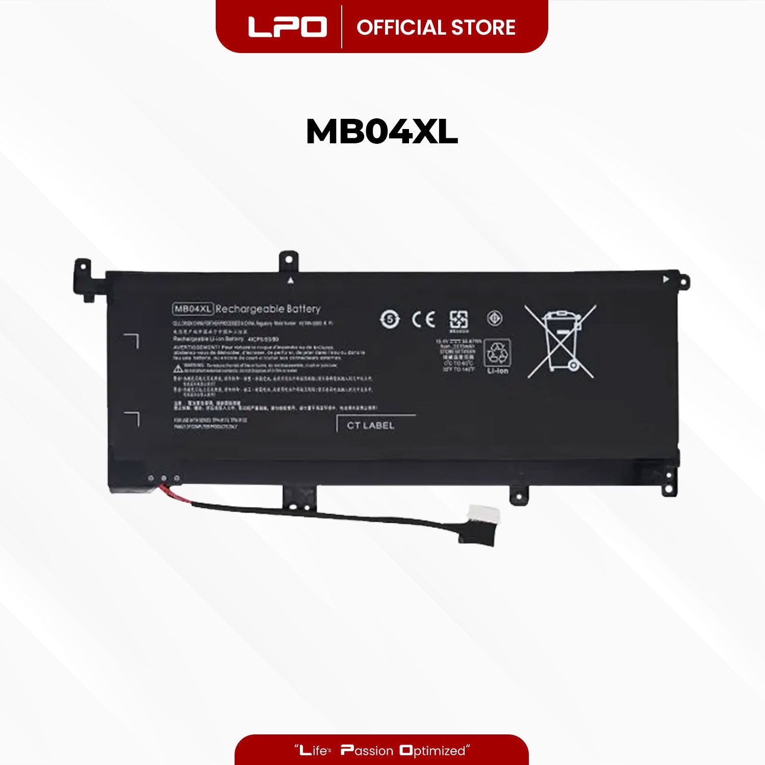 Laptop Battery MB04XL Compatible with HP Envy X360 15-AQ000 M6-AQ000 15-AR000 Series