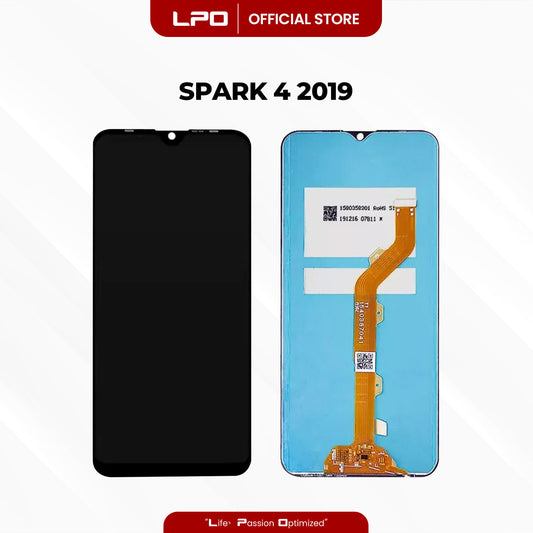 Cellphone LCD Screen	6.52" Tecno Spark 4 2019 Compatible with KC8