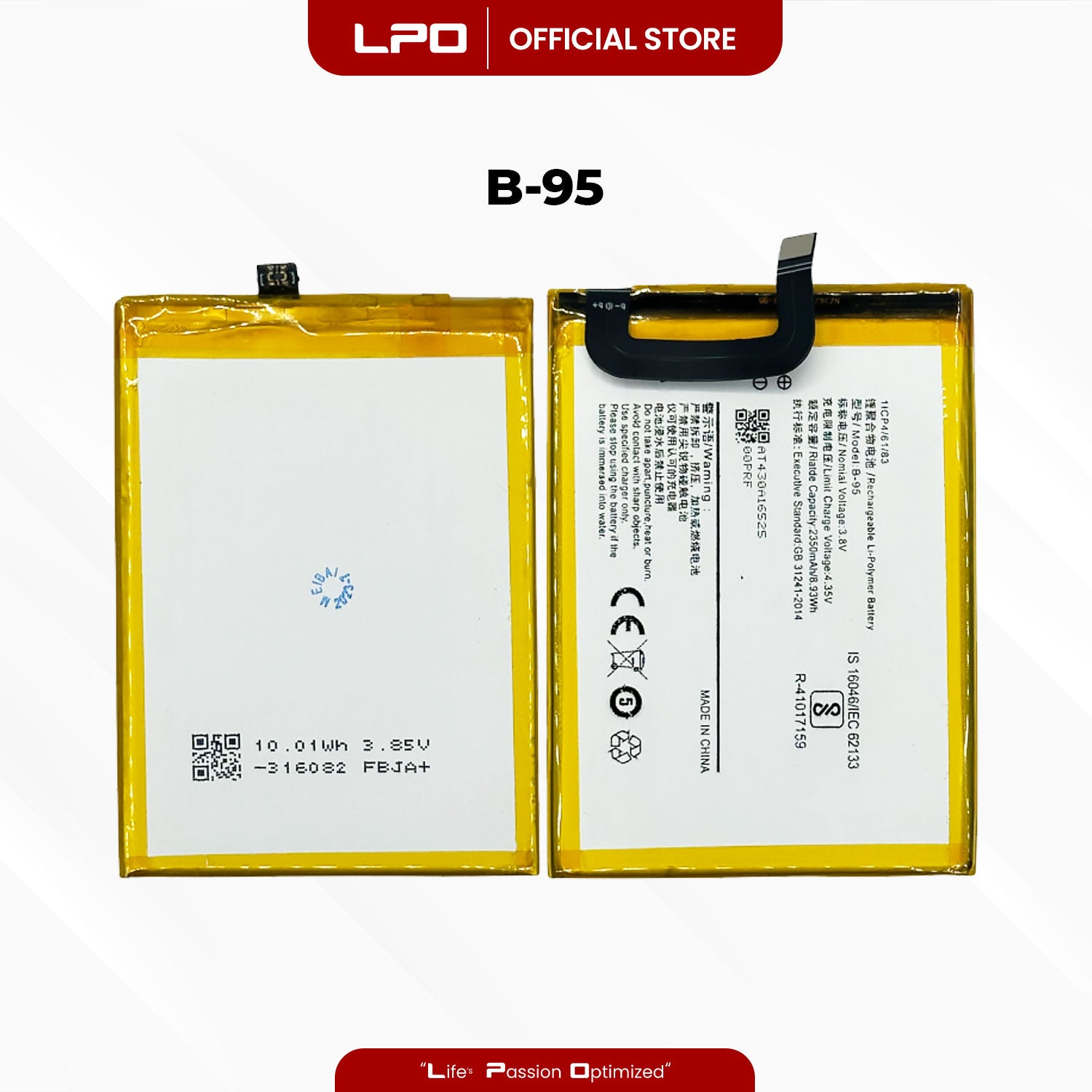 Cellphone Battery Vivo Y51 2015 B-95 Compatible with Y51L, Y51, 1707, Y51A - LPO Laptop PC-Outlet