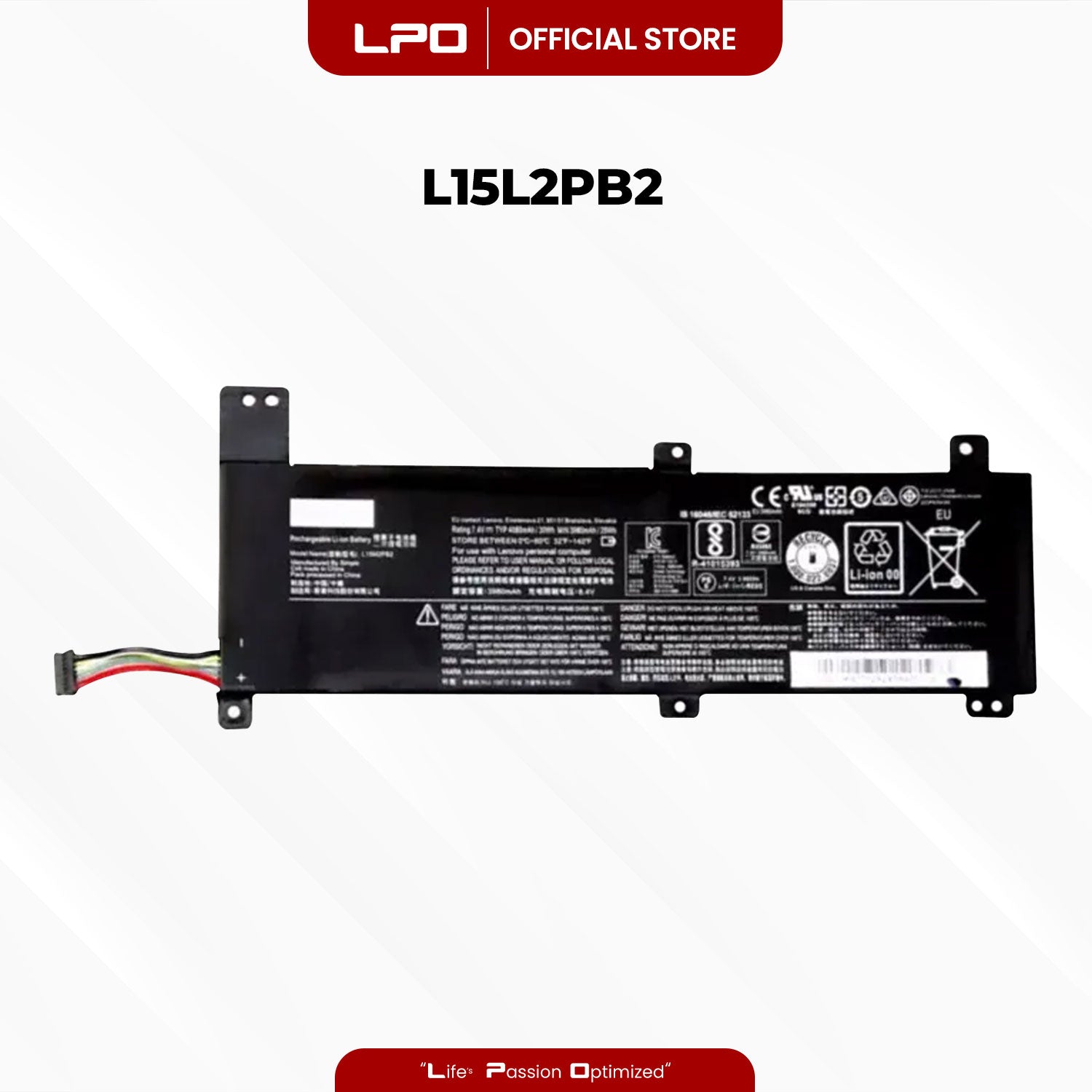 Laptop Battery L15L2PB2 Compatible with Lenovo IdeaPad 310-14IKB(80TU002SPH) IdeaPad 310-14IKB(80TU0046TA)