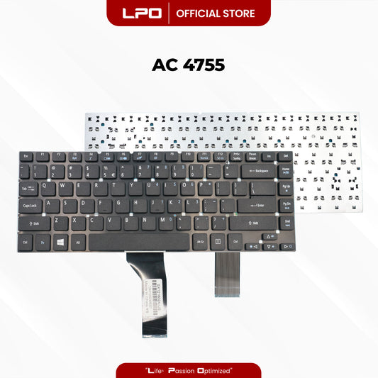Laptop Keyboard ACER 4755 Internal Type / Panel Black US Compatible with Acer Aspire E5-411