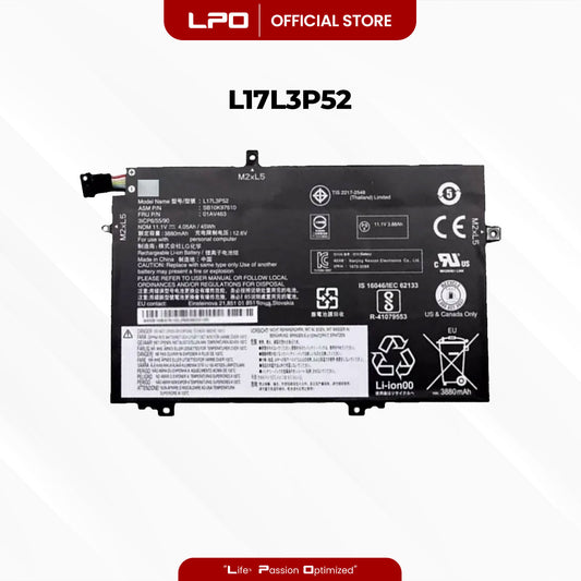 Laptop Battery L17L3P52 Compatible with Lenovo L480 L580 Series