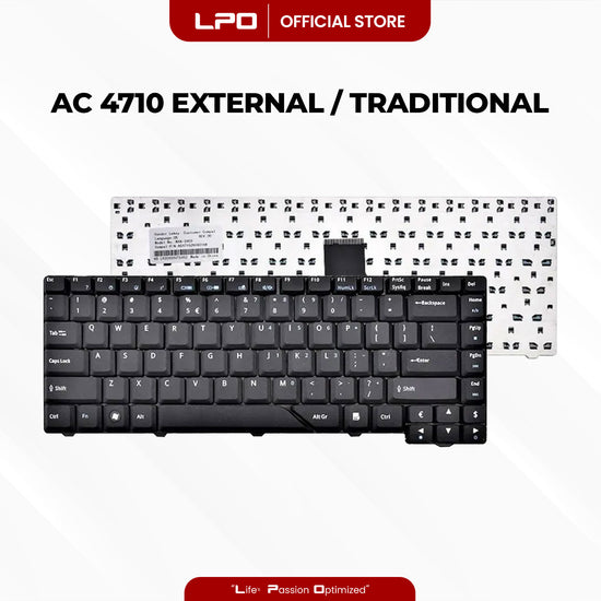 Laptop Keyboard ACER  4710 External Type / Traditional Black US Compatible with Acer Aspire 4520