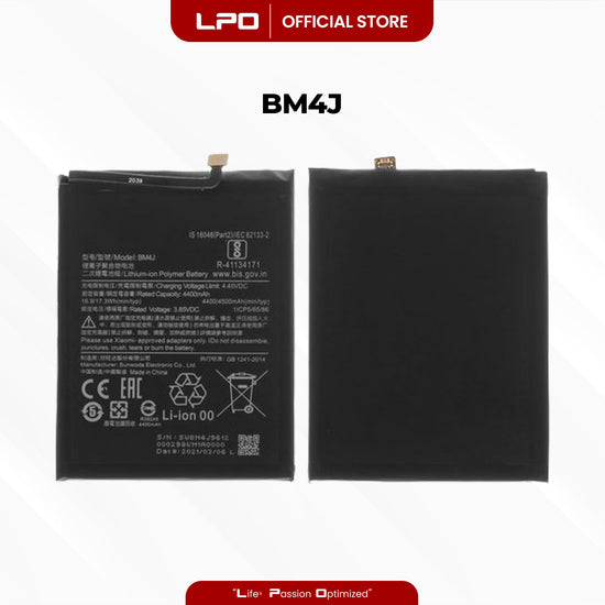 Cellphone Battery Xiaomi Redmi Note 8 Pro 2019 BM4J Compatible with 2015105, M1906G7I - LPO Laptop PC-Outlet