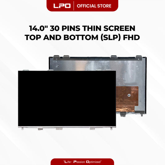Laptop LCD Screen 14.0" 30 Pins Thin Screen Up and Down Bracket (SLP) FHD 1920 x 1080 60Hz Compatible with LQ140M1JX41