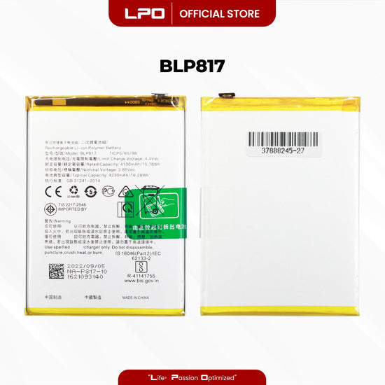 Cellphone Battery	Oppo A15s 2020 BLP817 Compatible with CPH2179 - LPO Laptop PC-Outlet