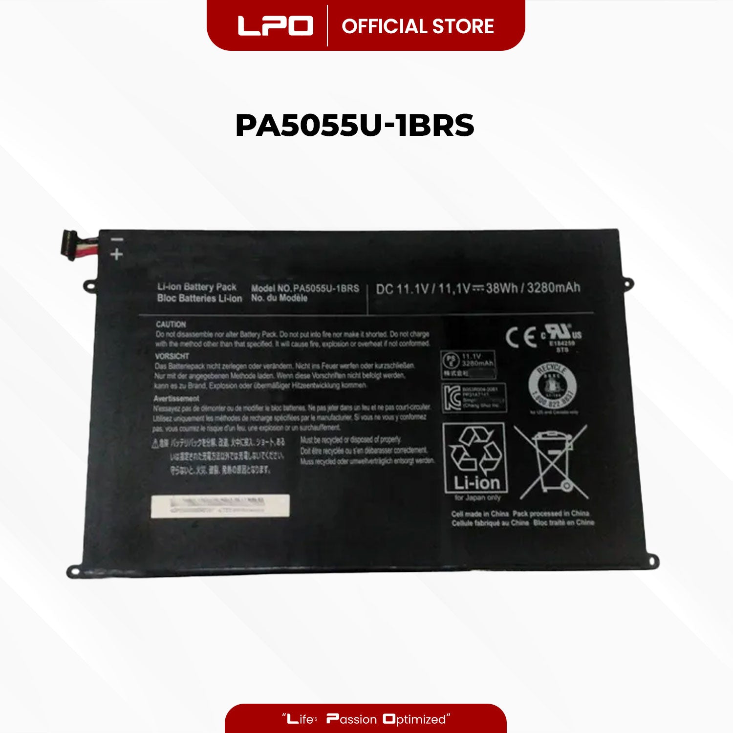 Laptop Battery PA5055U-1BRS Compatible with Toshiba Excite 13 AT330-005, 13 AT330-004